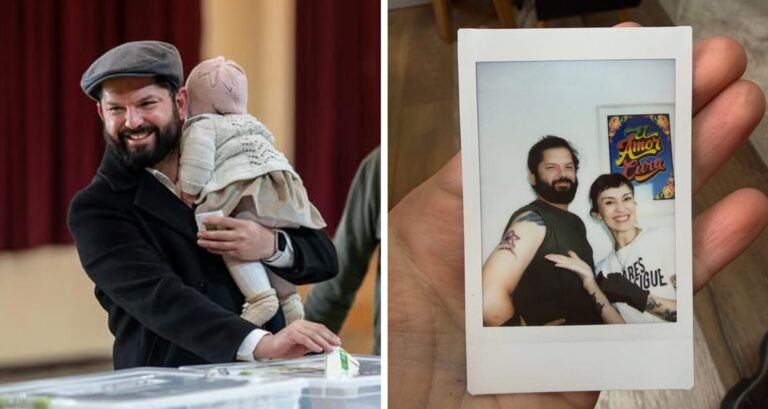 Gabriel Boric homenajeó a su hija Violeta con emotivo tatuaje: Fotos generaron reacciones en redes