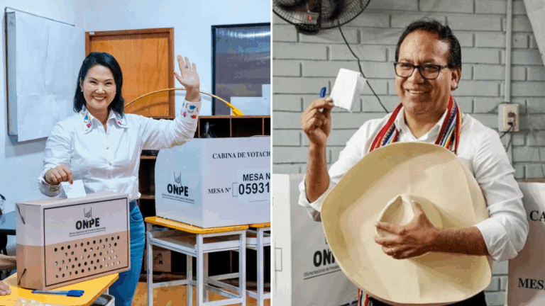 Tensión por elección presidencial en Perú: Con el 95% de las actas Sánchez supera a Fujimori por 43 mil votos