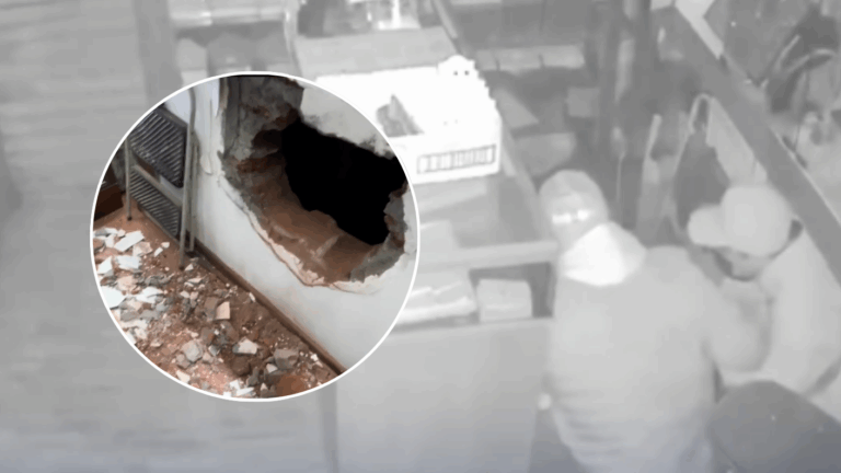 VIDEO | Hicieron un forado y huyeron con $80 millones: Así fue el robo a joyería en Santiago