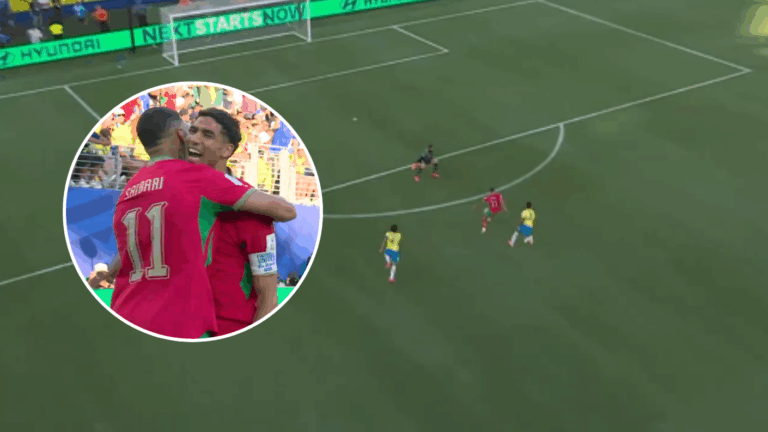 VIDEO | Por sobre el arquero: El golazo de Saibari que abrió el duelo entre Marruecos y Brasil en el Mundial 2026