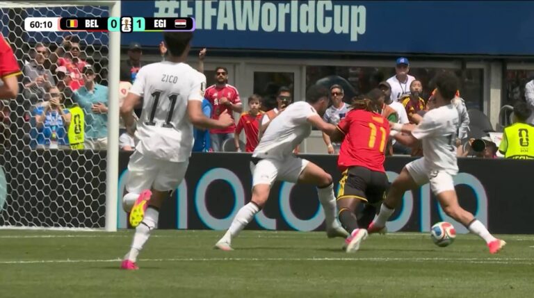 ¿Penal o piscinazo? Doku cayó en el área y desperdició opción de Bélgica en el Mundial 2026