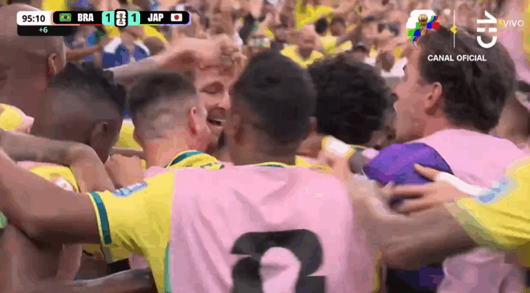 Lo gritaron todos: Revisa el gol con el que Brasil le gana a Japón en el último minuto