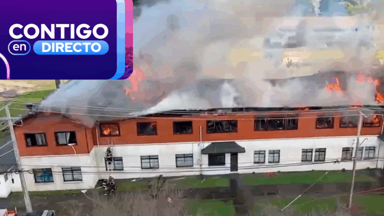 VIDEO | Impactante incendio afecta al regimiento Arauco en Osorno: Se investiga el origen de la emergencia