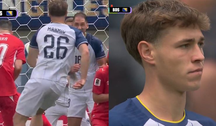Un golazo que no se celebró: Así fue el descuento de Bosnia que maquilló derrota ante Suiza