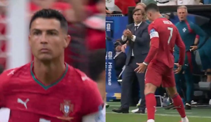 ¡Récord histórico! Cristiano Ronaldo abrió la cuenta ante Uzbekistán y realizó su clásico festejo