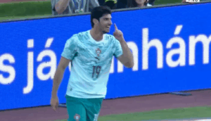 Pase filtrado y a cobrar: El gol de Portugal que abrió la cuenta en amistoso ante Chile