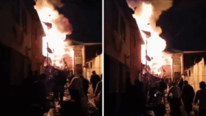 Un menor fallecido y 49 damnificados deja violento incendio en campamento de Antofagasta