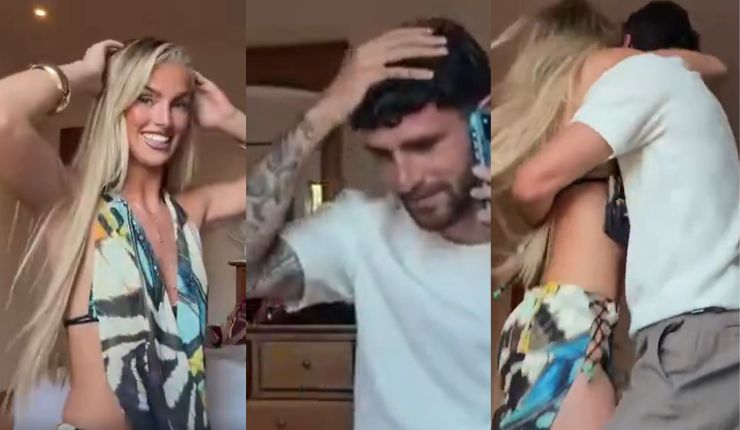 Estaba de vacaciones, lo llamaron a último minuto para el Mundial y así reaccionó su pareja