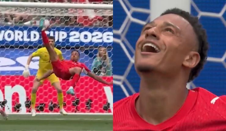 ¡Era el gol del Mundial! La espectacular chilena de Dan Ndoye en el partido de Suiza ante Bosnia