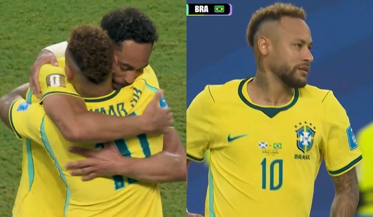 ¡Ovacionado! Neymar ingresó en el partido de Brasil ante Escocia y el estadio casi se viene abajo