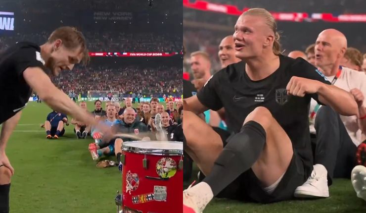 VIDEO | Todos a remar: El emotivo festejo de vikingo de Noruega tras vencer a Senegal en el Mundial