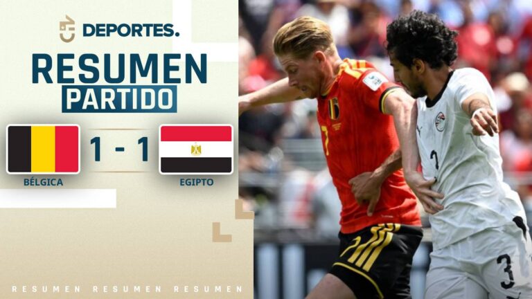 Bélgica vs Egipto | Goles, resumen y compacto del partido por el Mundial 2026