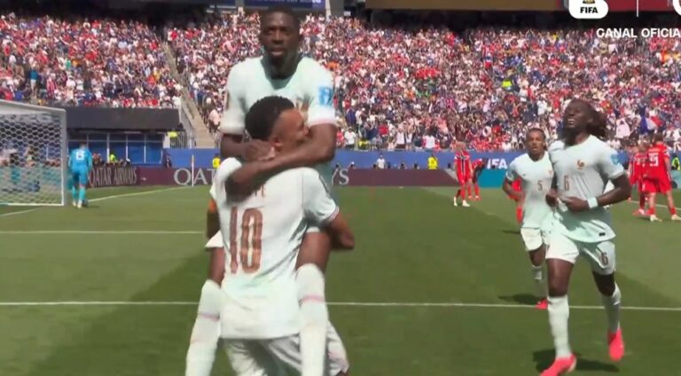 ¡Imparable! Dembélé está totalmente prendido para Francia y marcó su tercer gol ante Noruega
