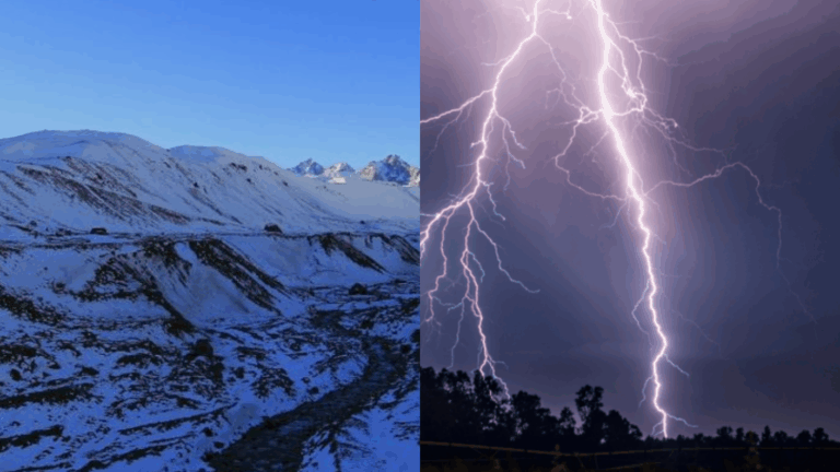 Tormentas eléctricas y nevadas: DMC emite aviso para dos regiones del norte del país