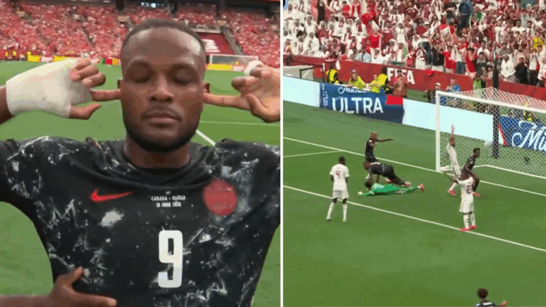 ¡De rebote! Cyle Larin no perdonó y abrió la cuenta para Canadá ante Qatar