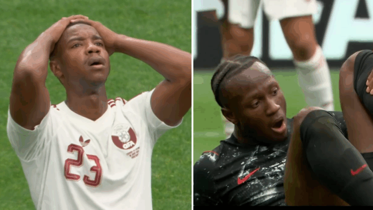 ¡Segundo expulsado! Ismael Koné sufrió terrible fractura tras entrada de Assim Madibo