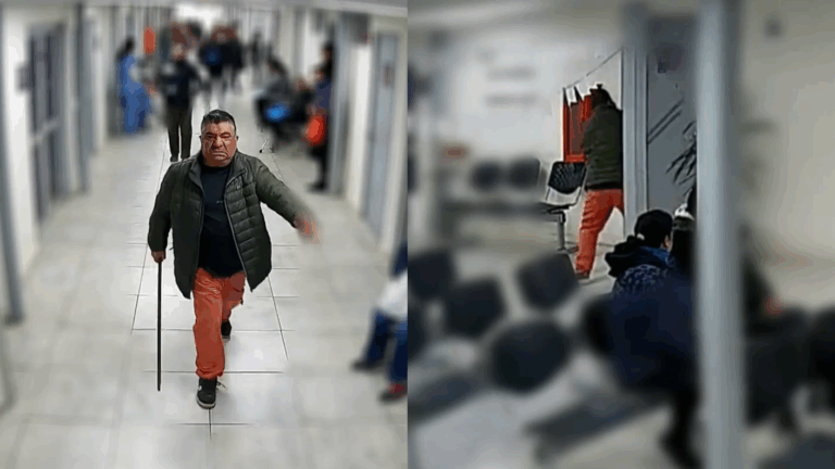 VIDEO | Exfuncionario del área de la salud atacó a compañero con un fierro tras ser despedido