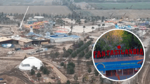 VIDEO | Así se ve desde el aire el nuevo Fantasilandia en San Bernardo: Parque de diversiones reabrirá en 2027
