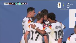Lo empató Alemania: Mira el gol de Havertz que le ganó a toda la defensa paraguaya por aire