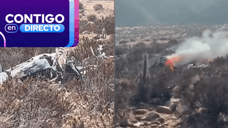 Avión de la FACh aterrizó de emergencia y se incendió en La Serena: Los tripulantes salieron ilesos