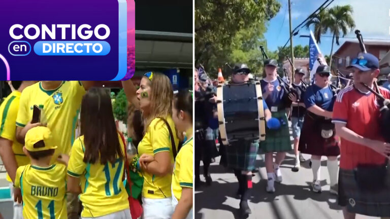 ¡Ambiente de fiesta! Hinchas disfrutan la previa del encuentro entre Brasil y Escocia en el Mundial 2026