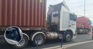 Camión robado con whisky desata persecución y balacera en pleno Vespucio Norte: Informan corte parcial de autopista