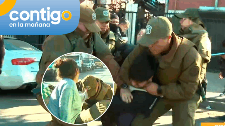 Sujeto fue detenido en vivo tras forcejear con Carabineros en medio de retiro de vehículo en La Granja