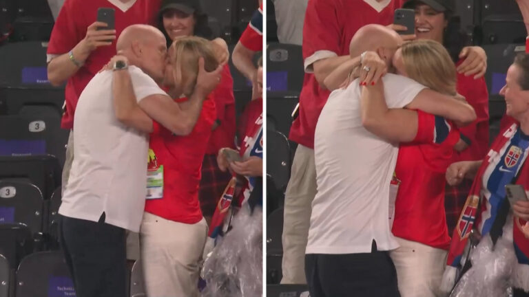 VIDEO | El romántico gesto del DT de Noruega tras triunfo ante Senegal que dio la vuelta al mundo