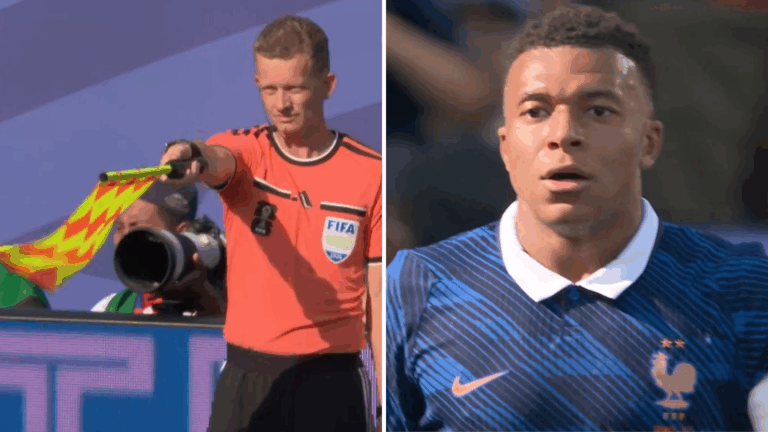 ¡Se quedó con las ganas! Primer gol de Kylian Mbappé contra Suecia fue anulado por el árbitro