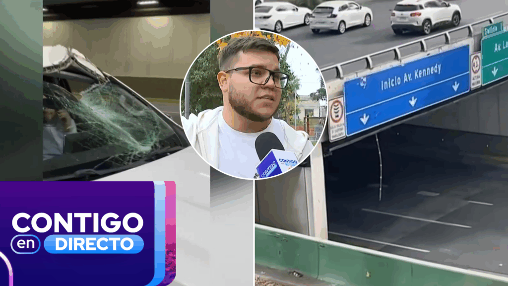 Afectados por fierro colgando en Costanera Norte exigen respuesta de concesionaria: “Es una negligencia”