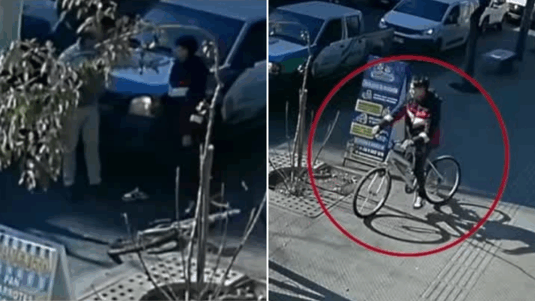 VIDEO | Carabinero en retiro baleó a ciclista en plena vía pública en el centro de Santiago