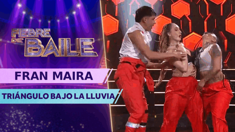¡El debut más esperado de Fiebre de Baile 2! Fran Maira se presentó en coqueto triángulo bajo la lluvia