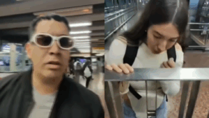 VIDEO | Montan escena en Metro: Pareja es acusada de engañar a víctimas con venta de celulares por internet