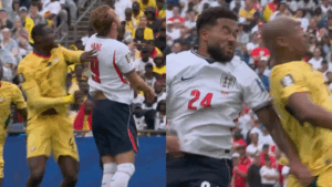 ¡Causaron preocupación! Los fuertes choques de cabezas en el partido de Inglaterra vs. Ghana