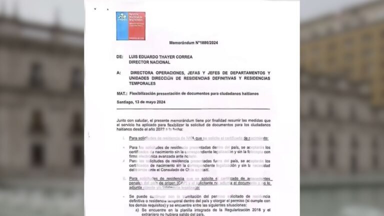 Caso niños haitianos: Revelan memorándum interno de 2024 en el que se 