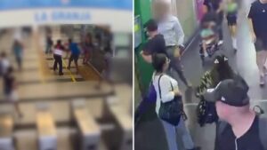 Detienen a vulgar lanza en el Metro: Video muestra que escupió y agredió a víctimas al ser pillado