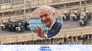 Con gran contingente policial escoltándolo: Así llegó el pdte. Kast al Congreso para su primera Cuenta Pública