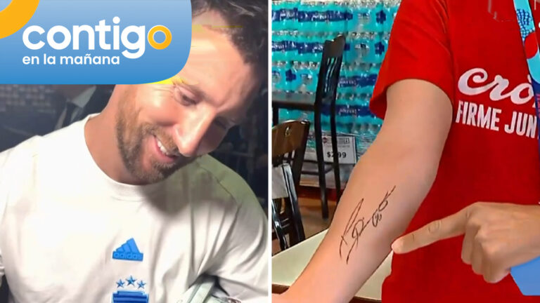 ¡No lo pensó dos veces! Periodista argentino se tatuó firma que Lionel Messi le hizo en el brazo