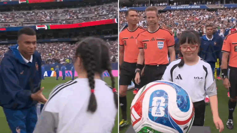 La emocionante participación de niña chilena en el Mundial 2026: Entregó el balón y saludó a Mbappé