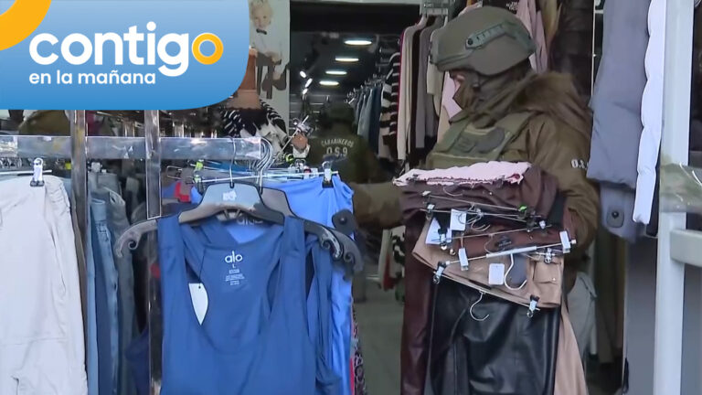 El outlet de la ropa pirata: Carabineros incautó prendas falsificadas en Barrio Meiggs