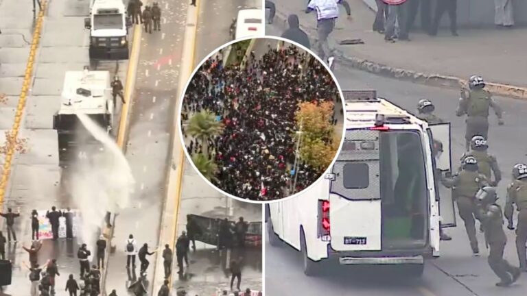 Marcha estudiantil en Santiago: Acusaciones cruzadas entre delegación y Confech marcaron la jornada