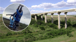 Conmoción en Brasil: Joven murió tras ser lanzada en bungee sin arnés desde un puente de 30 metros
