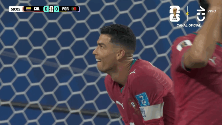 ¡Para no creerlo! El increíble fallo de Cristiano Ronaldo frente al arquero de Colombia