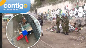 Operativo retiró rucos en San Bernardo: Utilizaban juegos infantiles para construirlos