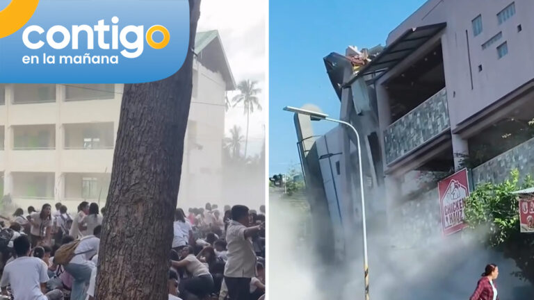 Edificios colapsados y caos en las calles: Los impactantes videos del terremoto de 7,8 que azotó a Filipinas
