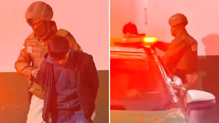 Escondiendo su rostro: Así se produjo el traslado del quinto y sexto detenido por el crimen de Alejandro Águila