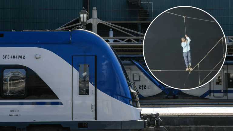 Revelan video de hombre que corrió en techo de un tren EFE: Incidente obligó a suspender el servicio