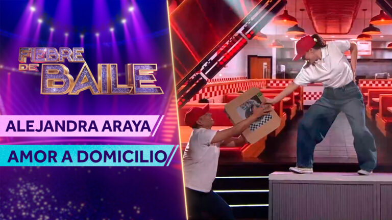 ¡La famosa pizzería aterrizó en Fiebre de Baile! Alejandra Araya se lució con su homenaje a la serie Amor a Domicilio