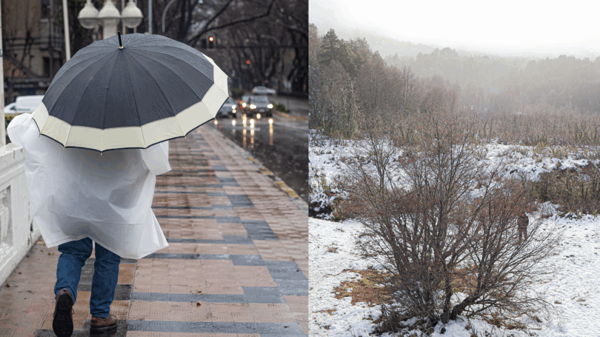 Sistema frontal provoca alertas meteorológicas por lluvias, nieve y vientos en diversas regiones