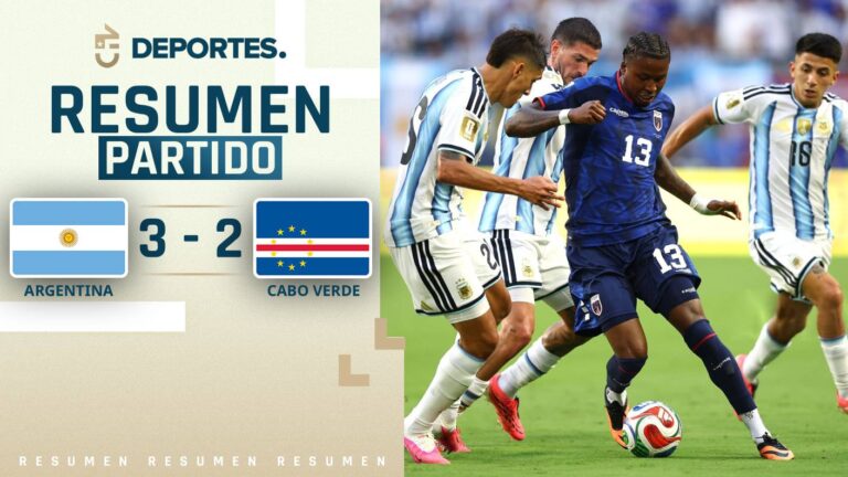 Argentina vs Cabo Verde | Goles, resumen y compacto del partido por el Mundial